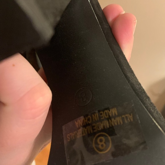 Suede Buckle Block Heels - Picture 5 of 5